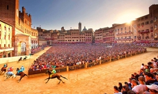 Palio di Siena on a private balcony