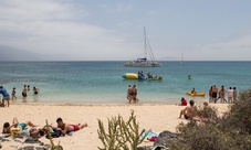 Papagayo beach excursion in a luxury catamaran