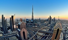 Dubai centro con Burj Al Arab e Burj Khalifa
