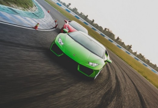 Guida Lamborghini su pista da copilota